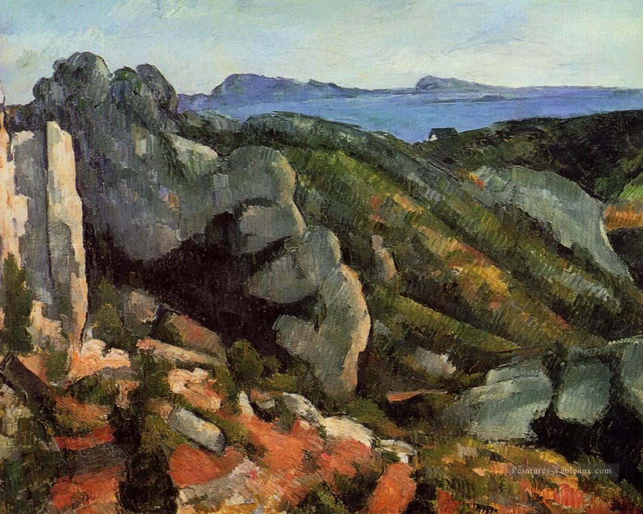 Roches à L Estaque Paul Cézanne Peintures à l'huile